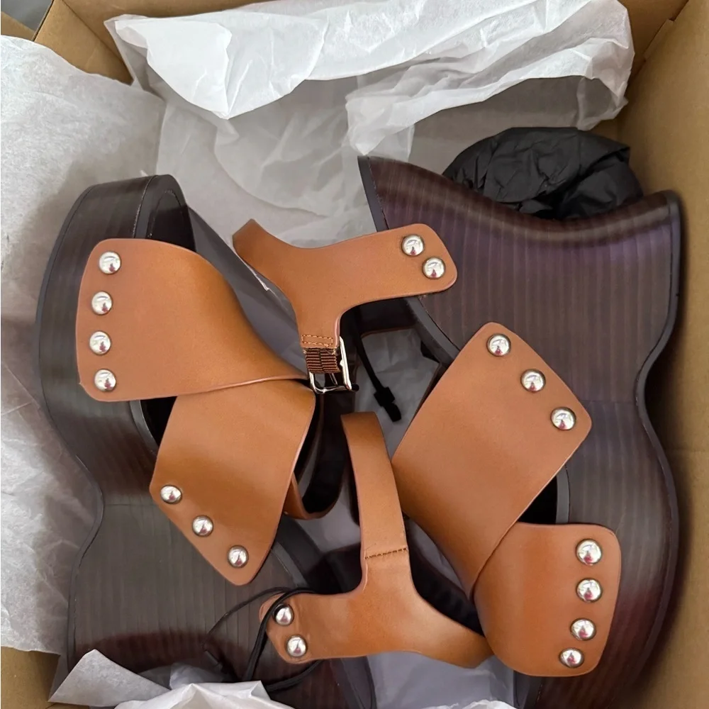 NIB Zara Platform Sandals price firm